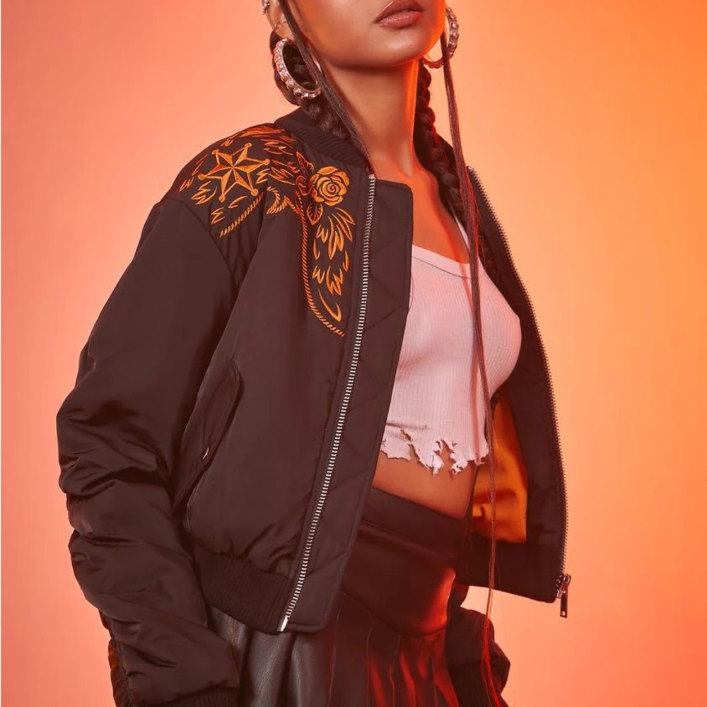 Dolls Kill Poster girl scorpion jacket size 3X Poison - Picture 10 of 10